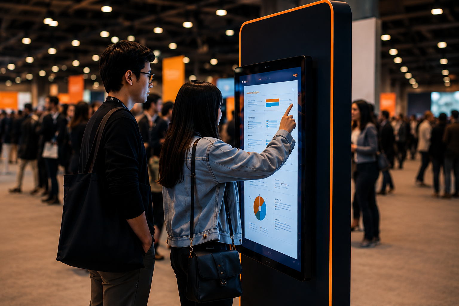 Interactive touchscreen display