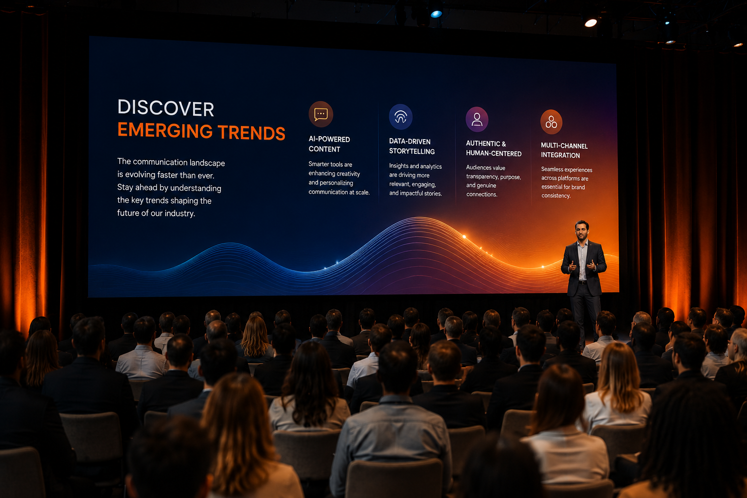 Conference presentation about emerging trends