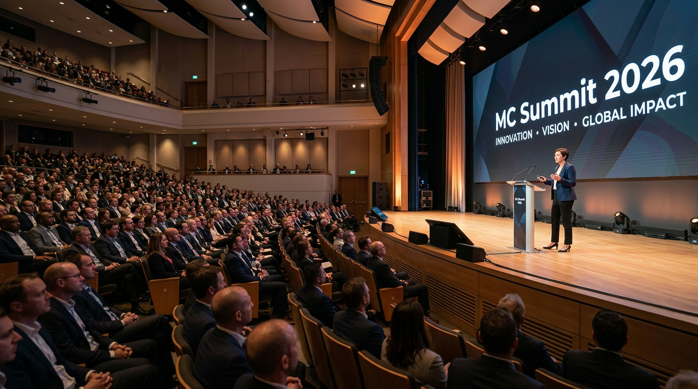 Audience watching a keynote at MC Summit 2026
